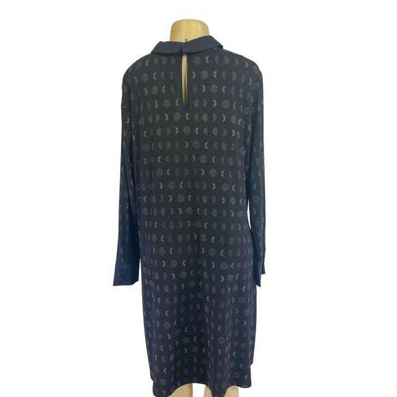 Modcloth Women's Dark Blue/ Black A-Line Casual Midi Dress Size 4X - Picture 2 of 9